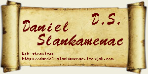 Daniel Slankamenac vizit kartica